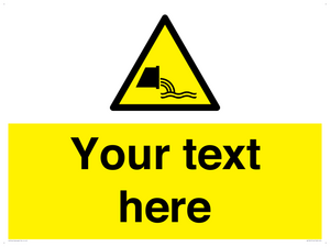 Custom Warning sewage effluent outfall